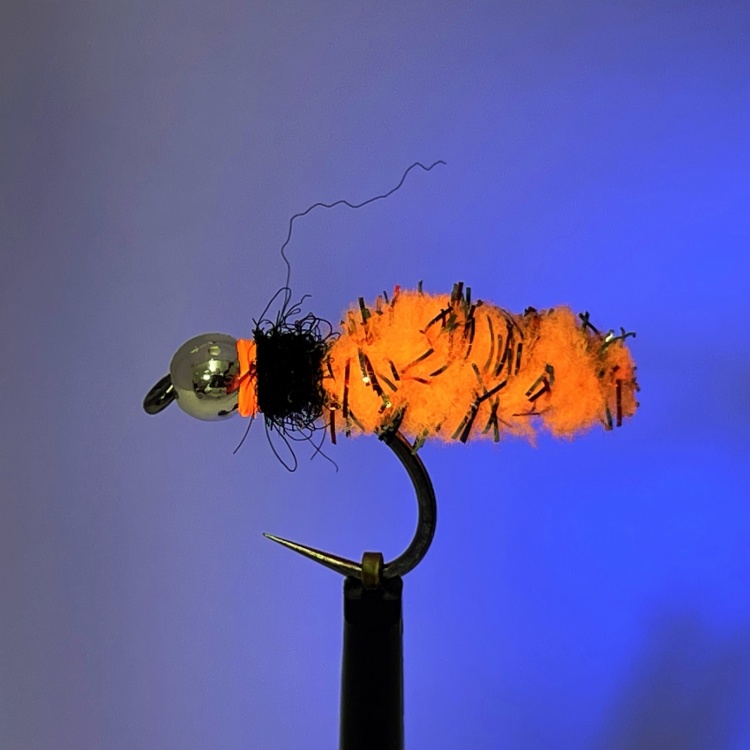 Phillippa Hake Flies Mopster Fly Silver bead Fl. Orange